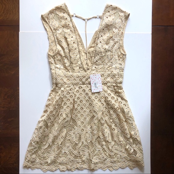 Free People One Million Lovers Lace Mini Dress NWT - Picture 9 of 16